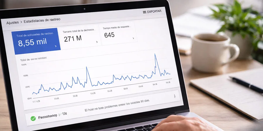 estadísticas de rastreo de Search Console